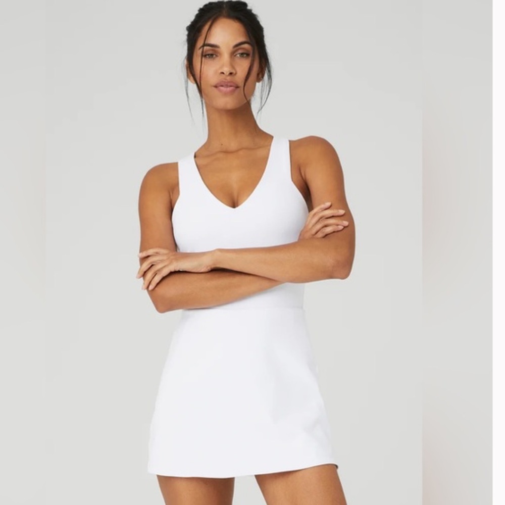 ALO Yoga White Airbrush Real Dress
